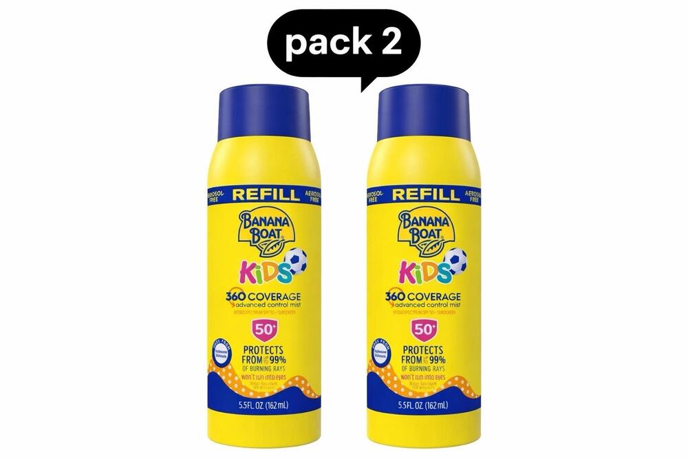 Banana Boat Kids Sunscreen Mist Refill - 5.5 fl oz SPF 50+ 5/27 - Pack 2